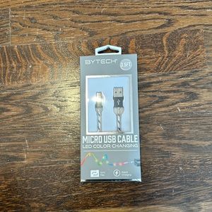Bytech micro usb cable - LED changing ANDROID NWT